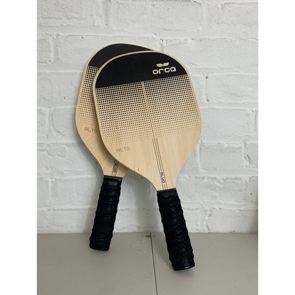 Orca Alto Wood Beige Pickleball Paddle Deluxe Set of 2 One Size - Picture 1 of 3